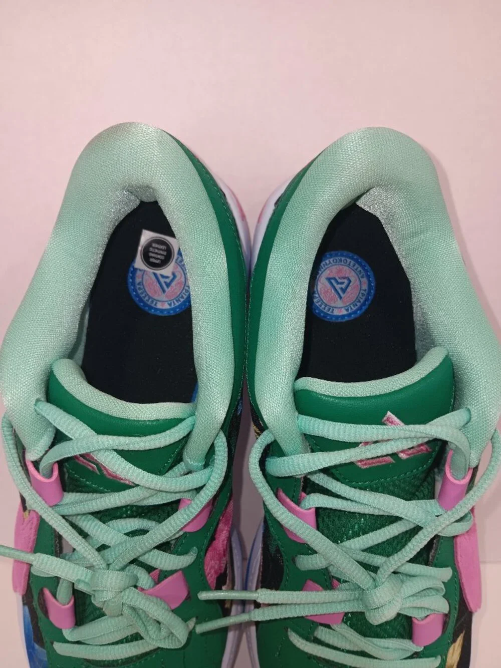 Nike Zoom Freak 5 Flowers Floral Love Giannis Green Men Size 8.5 DX4985-401